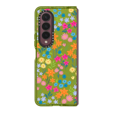 bright spring flowers - daisy floral pattern