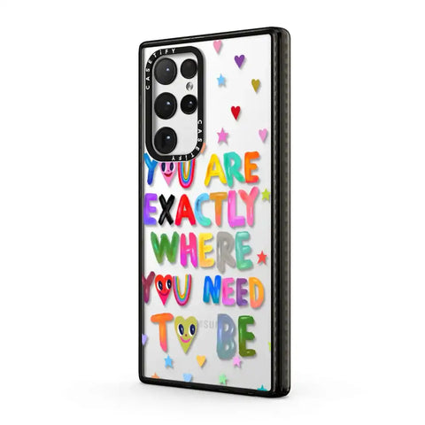 You are exactly where you need to be