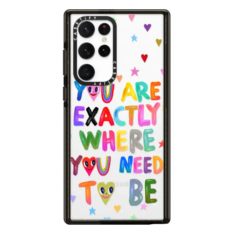 You are exactly where you need to be
