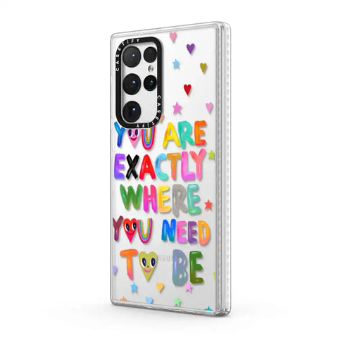 You are exactly where you need to be