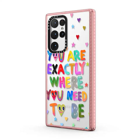 You are exactly where you need to be