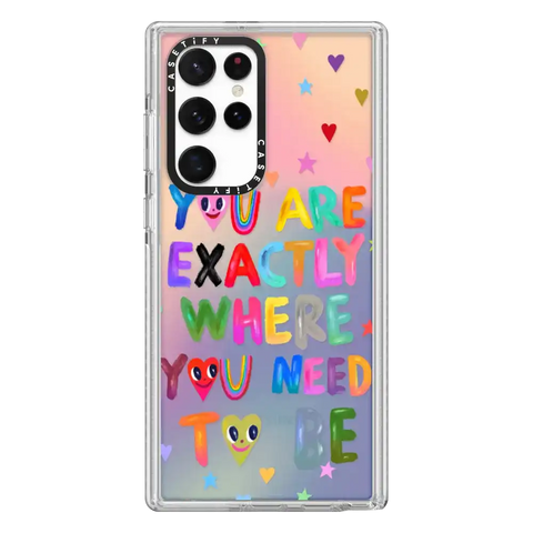 You are exactly where you need to be