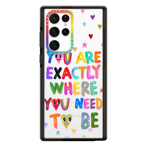 You are exactly where you need to be