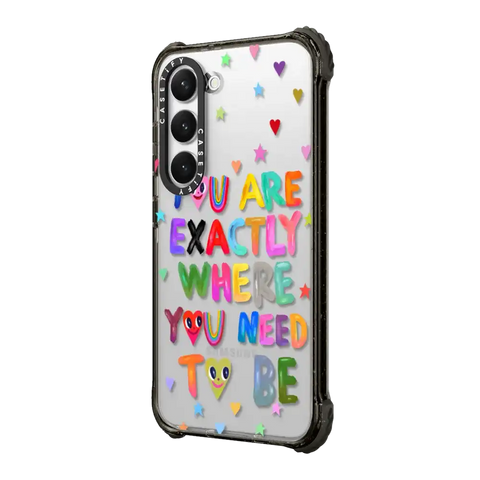 You are exactly where you need to be