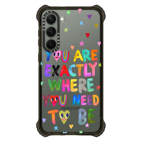 You are exactly where you need to be