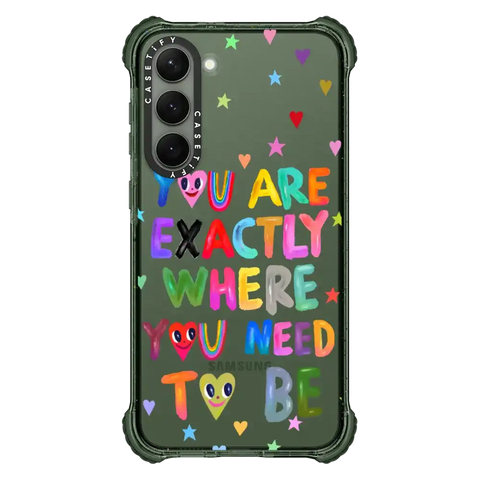 You are exactly where you need to be