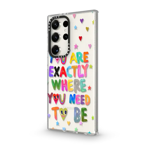 You are exactly where you need to be