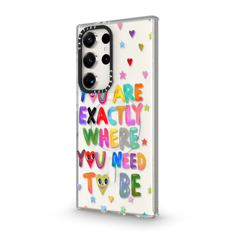 You are exactly where you need to be