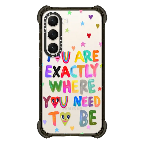 You are exactly where you need to be