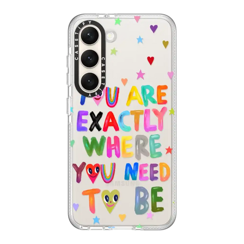 You are exactly where you need to be