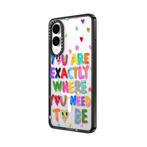 You are exactly where you need to be