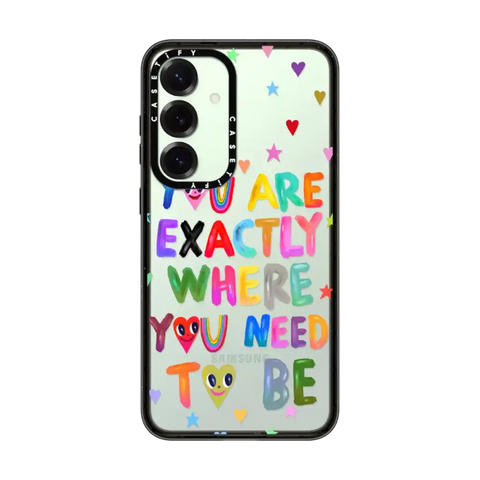 You are exactly where you need to be