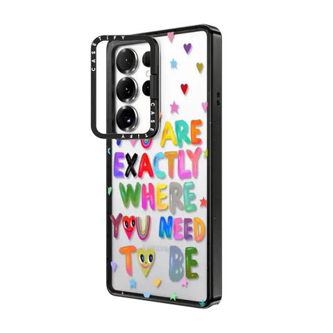 You are exactly where you need to be