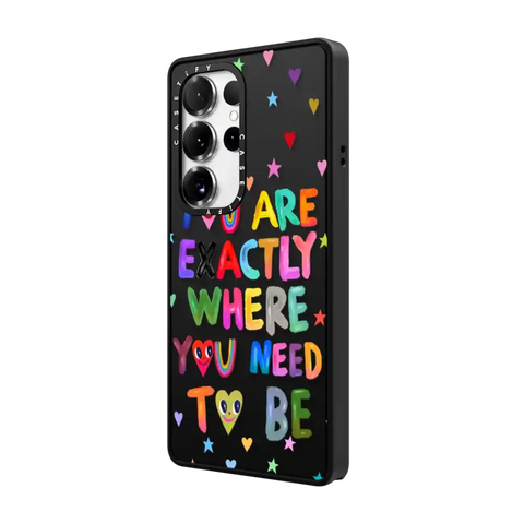 You are exactly where you need to be