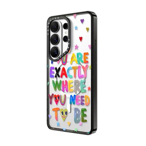 You are exactly where you need to be