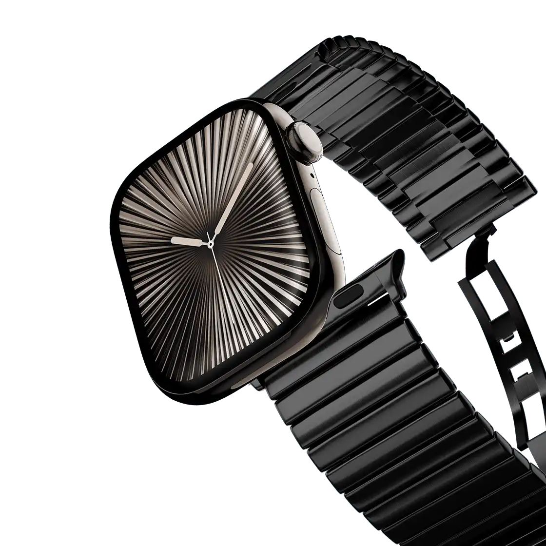 Stainless Steel Monolink Band - Black