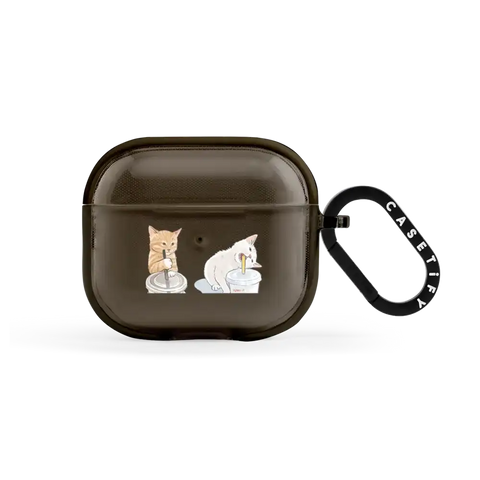 coffee cat and cola cat AirPods Case