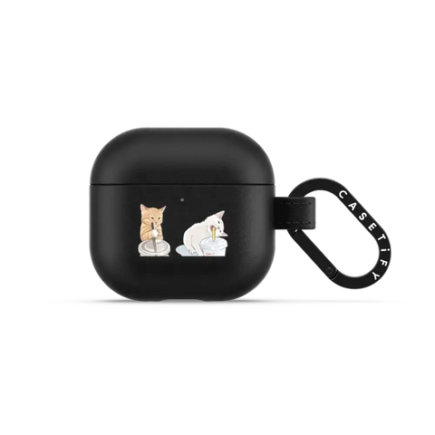 coffee cat and cola cat AirPods Case