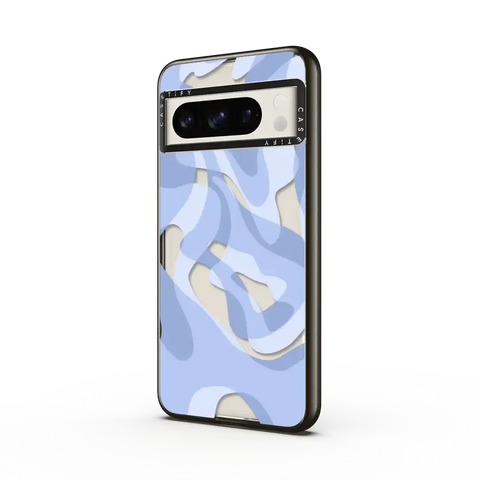 retro swirls in blue