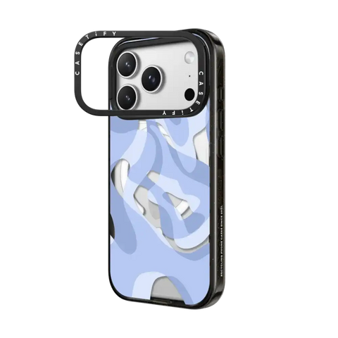 retro swirls in blue