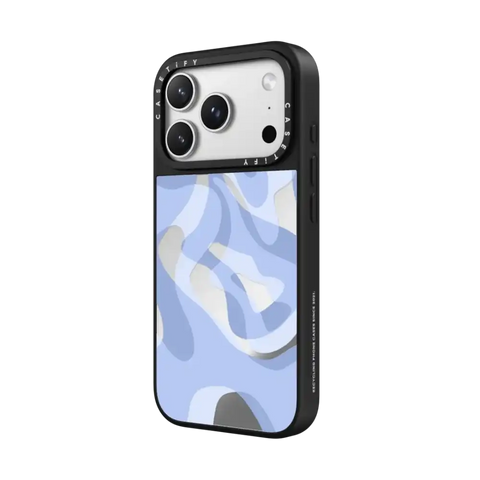 retro swirls in blue