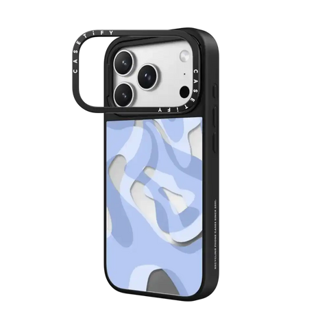 retro swirls in blue