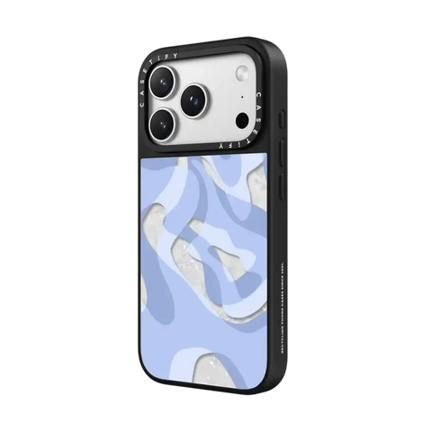 retro swirls in blue