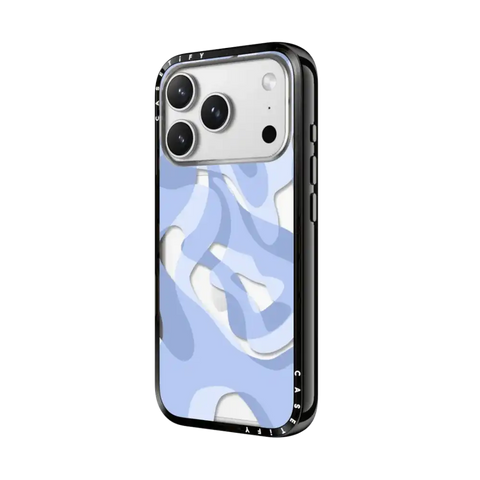 retro swirls in blue