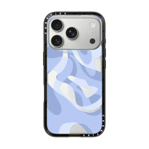retro swirls in blue