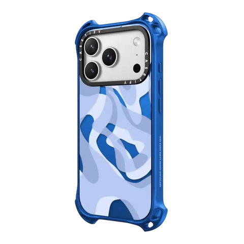 retro swirls in blue