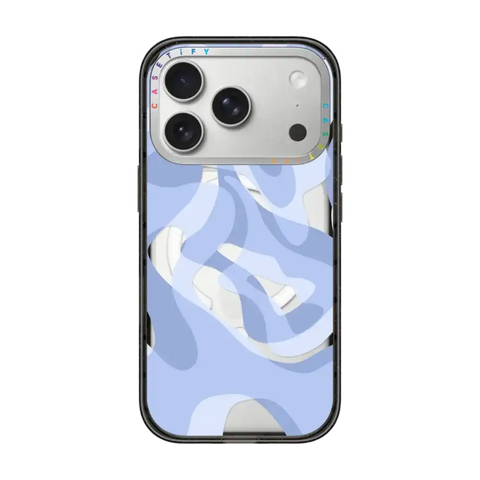 retro swirls in blue