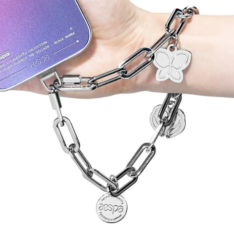 aespa Metal Charm Chain Phone Strap