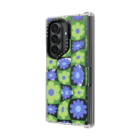 Warped Floral Checker