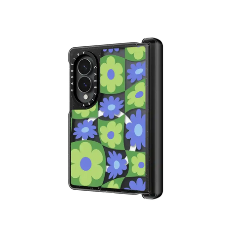 Warped Floral Checker
