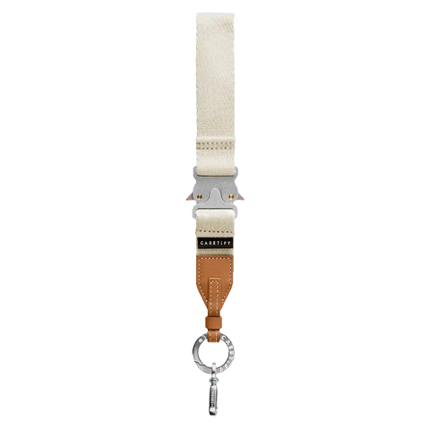 Utility Cross-body Lanyard with Earbuds Leather Case