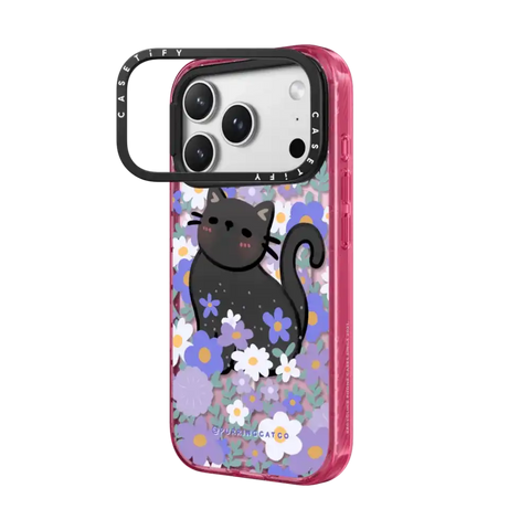 Cat in Flowers by Purringcatco