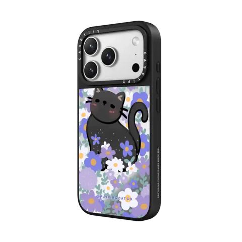 Cat in Flowers by Purringcatco
