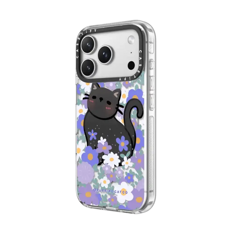 Cat in Flowers by Purringcatco