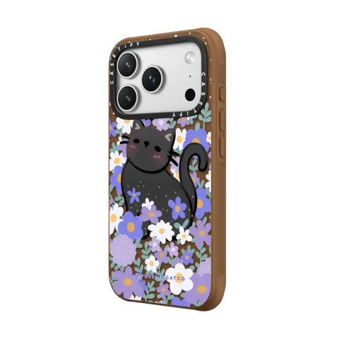 Cat in Flowers by Purringcatco