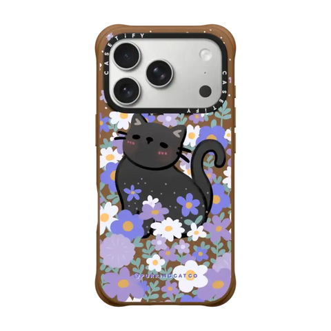 Cat in Flowers by Purringcatco