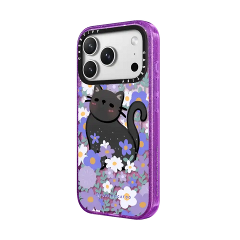 Cat in Flowers by Purringcatco