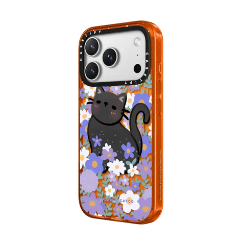Cat in Flowers by Purringcatco