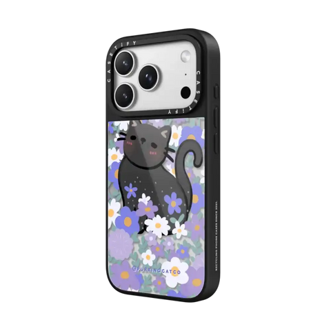 Cat in Flowers by Purringcatco