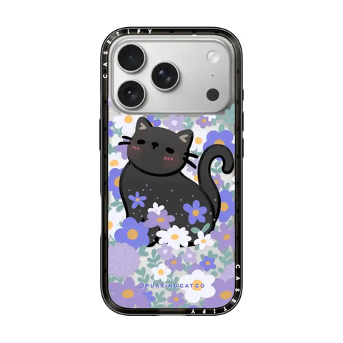 Cat in Flowers by Purringcatco