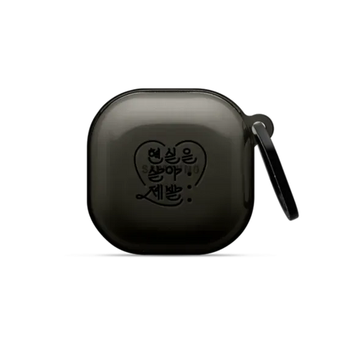 ULDD Black Single Heart Earbuds Case