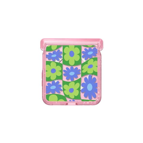 Warped Floral Checker