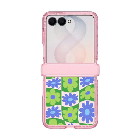 Warped Floral Checker