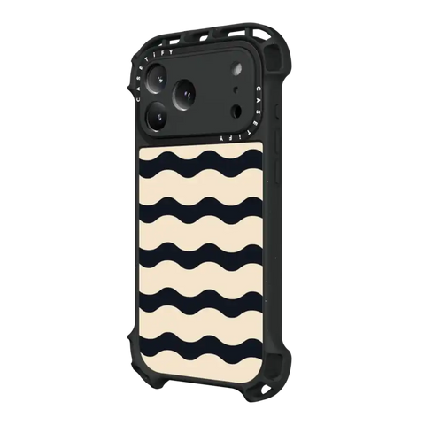 Black And White Wavy Stripe