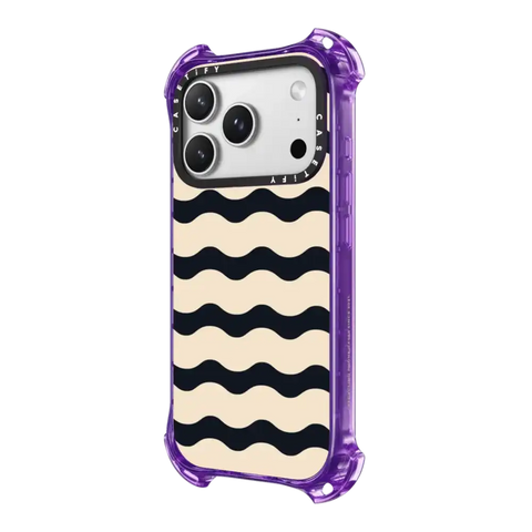 Black And White Wavy Stripe