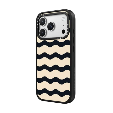 Black And White Wavy Stripe